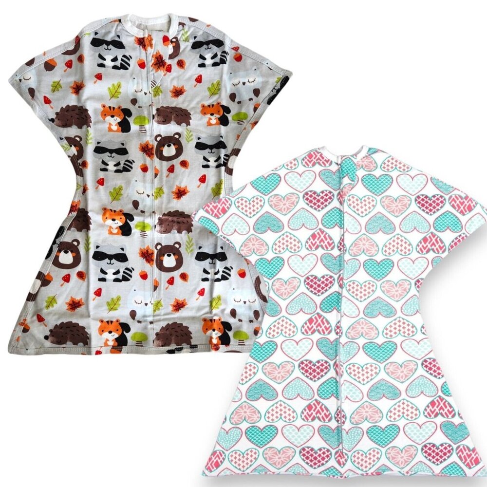 2-PACK Zipadee Zip Sleeping Baby Swaddle Transition XS 3-6 Months NEW